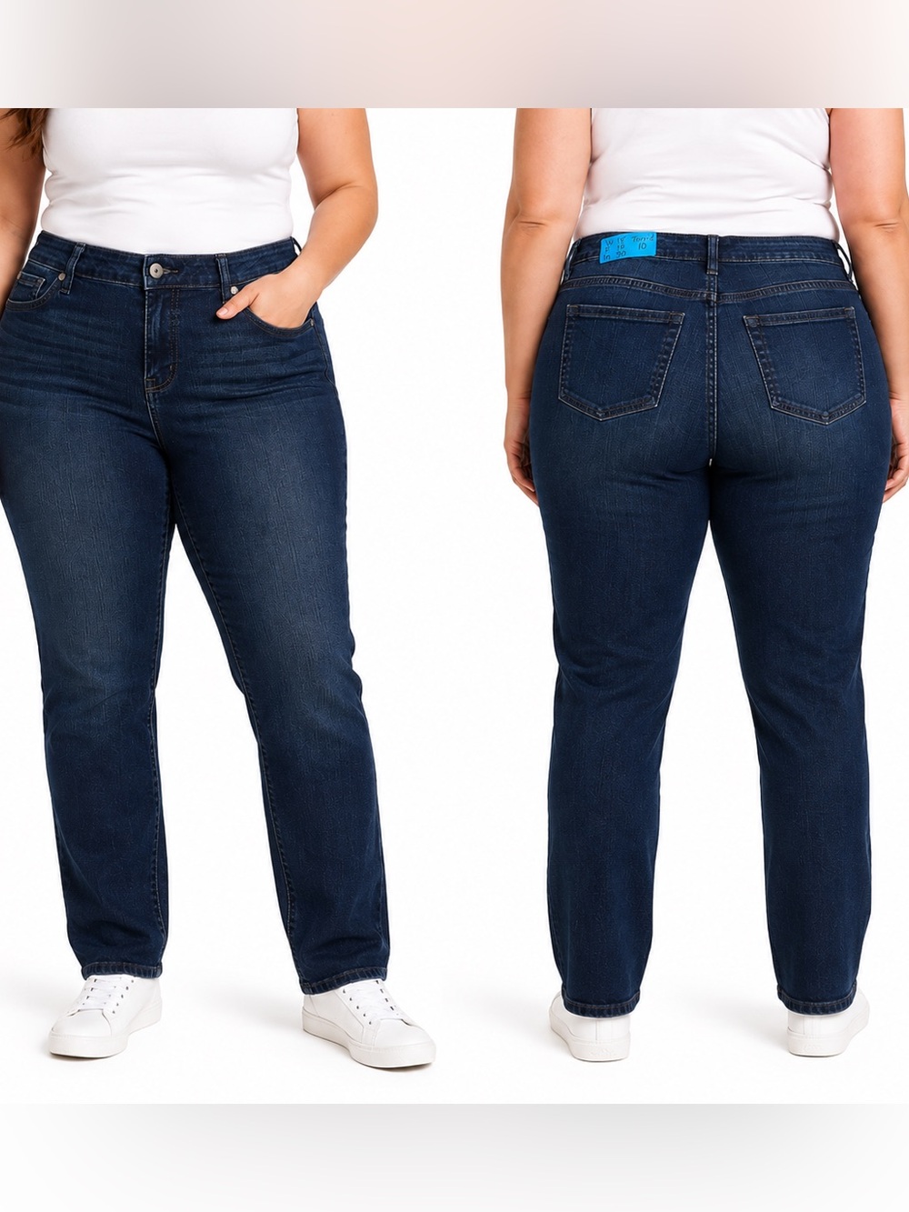 Torrid Boyfriend Jeans Size 10R Dark Wash Mid Rise Stretch Denim